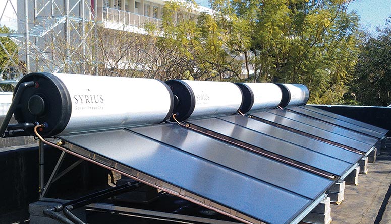 capteurs Solaire Thermosiphon pour bâtiment collectif, Outremer Syrius Solar